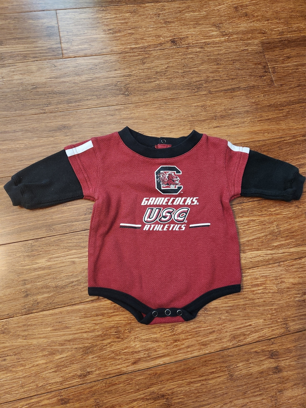 NCAA Gamecocks USC Baby Long Sleeve One-Piece Onesie, 3-6 Months